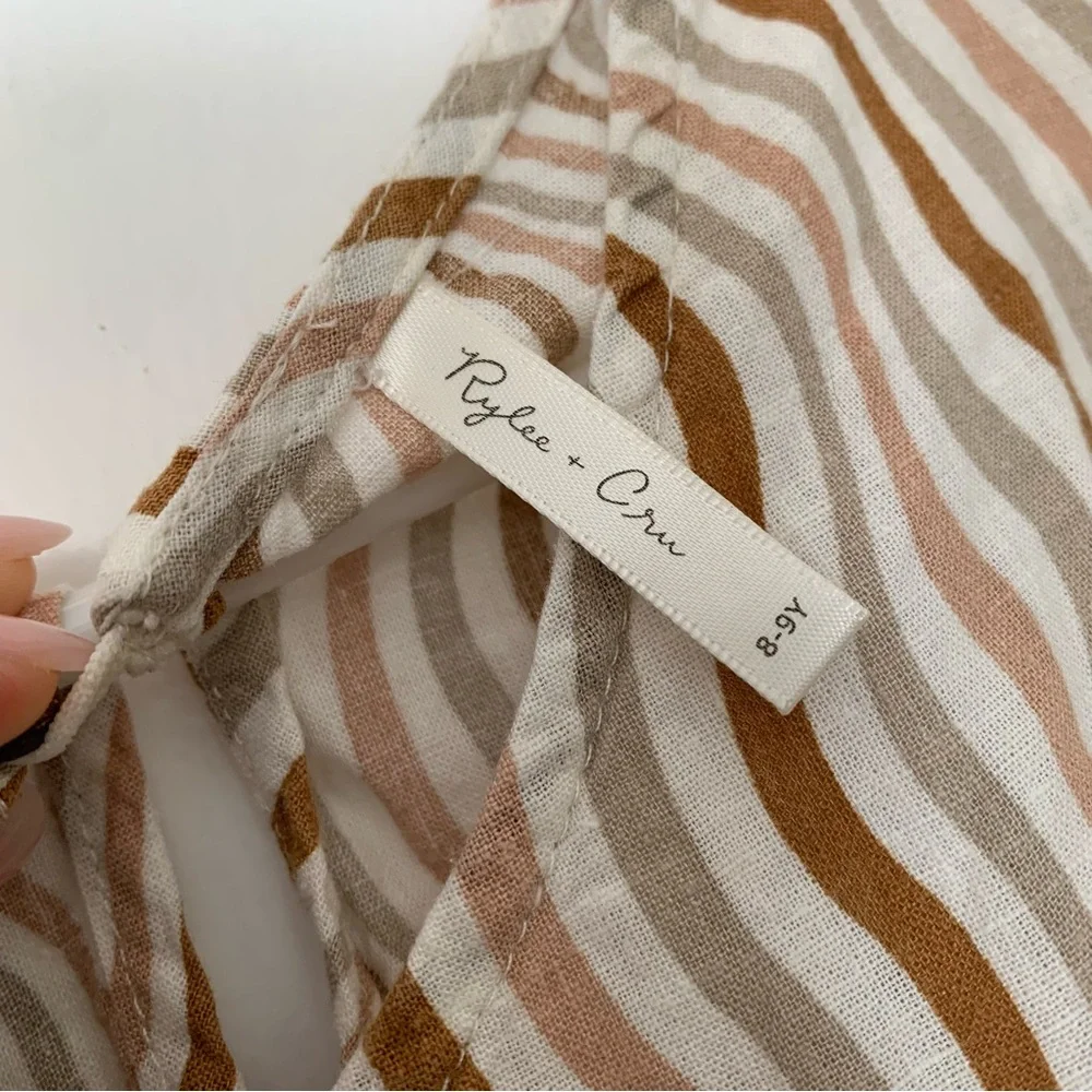 Rylee + Cru Girls Maxwell Retro Striped Dress Size‎ 8-9Y